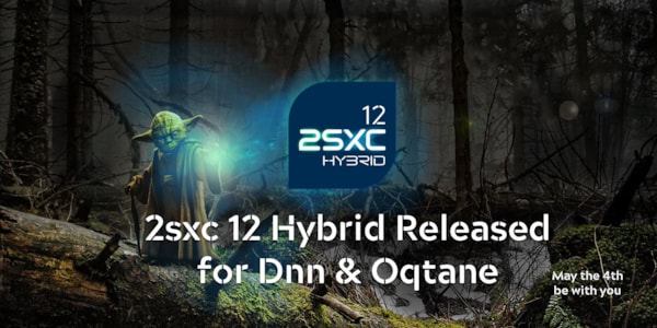 2sxc 12 Hybrid for Dnn and Oqtane Released! May the 4th...